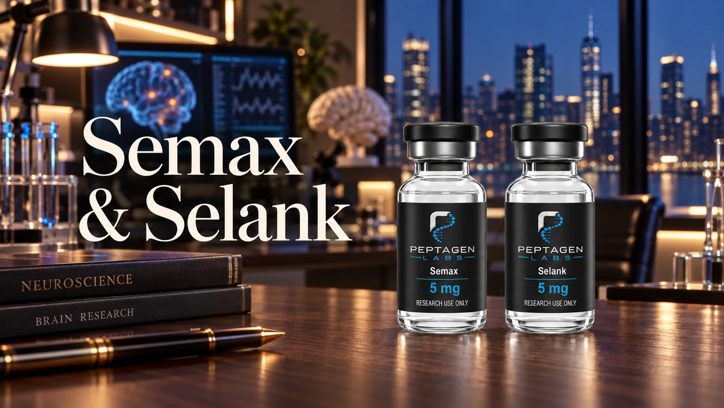 Semax y Selank: investigación de péptidos cognitivos